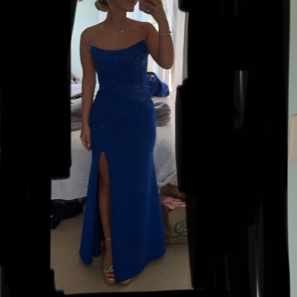 BETSY ADAMS STRAPLESS DRESS: STYLE A23375 - Picture 3 of 3